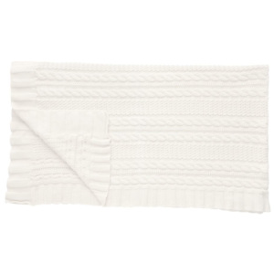 Pletená deka White 170x130 cm
