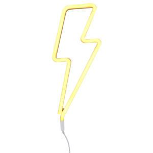 Neónové LED svetlo Lightning bolt Yellow