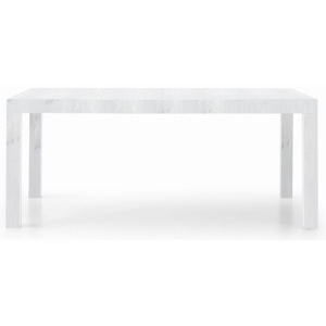 Biely rozkladací jedálenský stôl z bukového dreva Castagnetti Kao, 160 cm