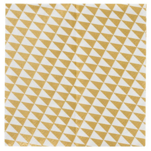 Papierové servítky Gold Triangle - 20ks