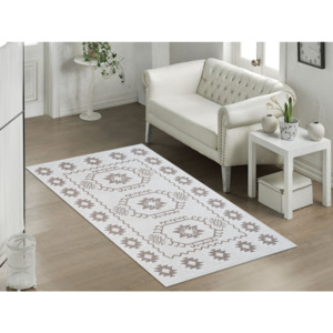 Béžový odolný koberec Vitaus Yoruk Bej, 80 x 300 cm
