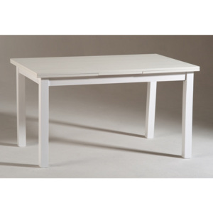 Biely drevený rozkladací jedálenský stôl Castagnetti Wyatt, 120 cm