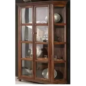 Furniture nábytok Masívna vitrina / knižnica z Palisander Mahbúbe 100x40x75 cm