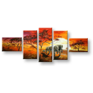 Maľovaný obraz na stenu AFRIKA FB388E5 (maľované obrazy FABIO)