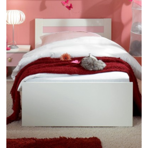Cinderella - Detská posteľ 90x200 (biela, růžová)