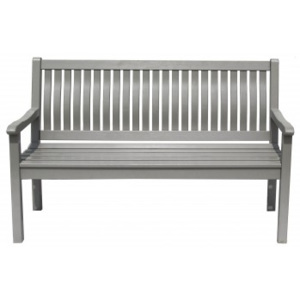 Záhradná lavička boston - lavice (sivá)