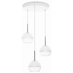 LED závesné stropné svietidlo - luster Philips ARAGO 37167/31/16 - biela