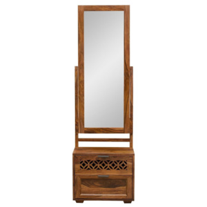 Toaletný stolík so zrkadlom z palisandrového dreva Massive Home Rosie