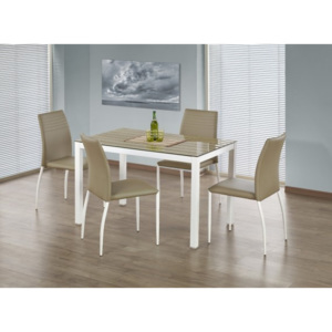 Timber - Jedálenský stôl 120x75 cm (dub sonoma, biela)