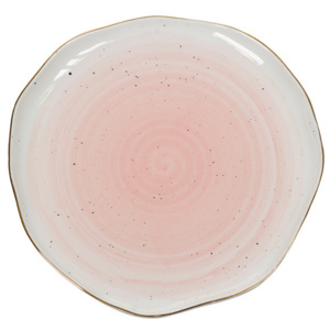 Ružový porcelánový tanierik Santiago Pons Bol