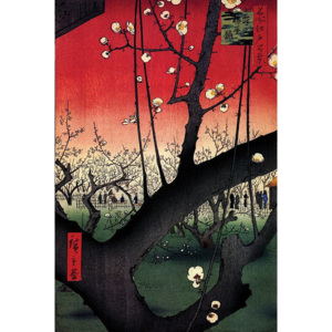 Plagát, Obraz - Hiroshige Plum Park In Kameido, (61 x 91,5 cm)
