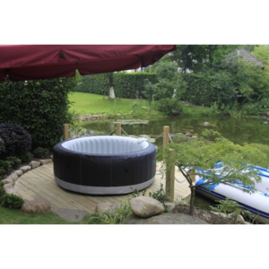 Bazén, príslušenstvo luxury 130 - mobilná vírivka (antracit, kovovo sivá)