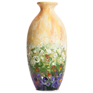Maľovaná váza ELA 10x10x22 cm
