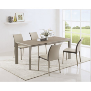 Arabis 2 - Jedálenský stôl 120-182x80 cm (svetlo hnedá, béžová)