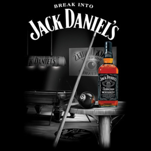 Plagát, Obraz - Jack Daniel's - pool room, (61 x 91,5 cm)