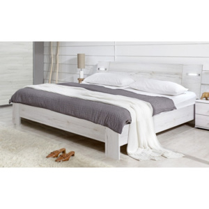 Vicenza - posteľ 140x200 cm (dub biely)
