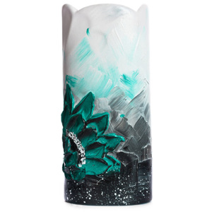 Maľovaná váza ELA 14x9x32 cm