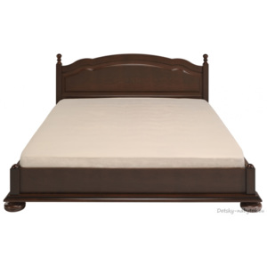 Rustikálna postel' Carlos II 160x200cm - orech tmavý