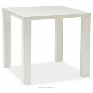 Jedálenský stôl MONTEGO 80x80cm (Moderný jedálenský stôl v bielom laku laku)