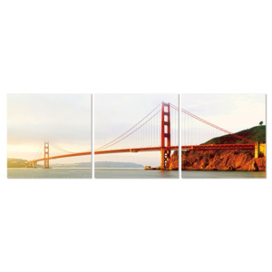 Obraz Golden Gate Bridge in San Francisco, (120 x 40 cm)