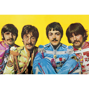 Plagát, Obraz - Beatles - Lonely Hearts Club, (91,5 x 61 cm)