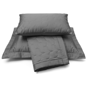 Vandyck Luxusný saténový prehoz na posteľ Anthracite - tm. šedá - 180x260 cm