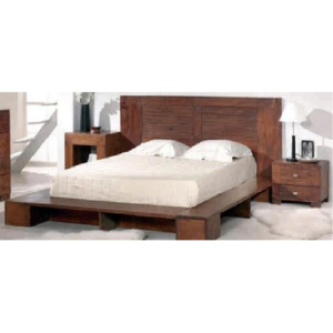 Furniture nábytok Masívna posteľ z Palisanderu Gájatrí I 225x215x100 cm
