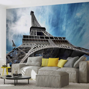 Fototapeta, Tapeta Eiffelova veža, Paríž, (91 x 211 cm)