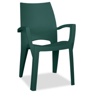 Záhradná stolička spring - stolička (tmavo zelená)
