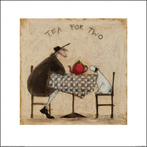 Reprodukcia, Obraz - Sam Toft - Tea for Two, (40 x 40 cm)