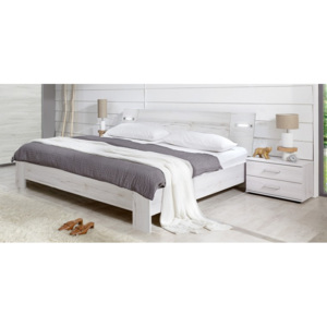 Vicenza - Komplet, posteľ 160 cm (dub biely)