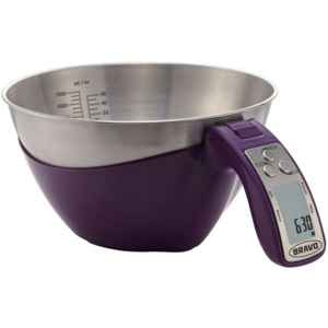 Kuchynská váha s odmerkou B-5094 fialová