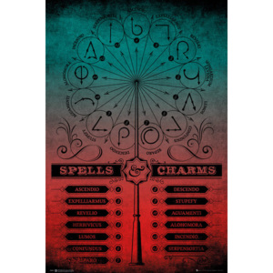 Plagát, Obraz - Harry Potter - Spells And Charms, (61 x 91,5 cm)