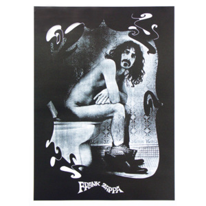 Plagát, Obraz - Frank Zappa - Auf der Toilette, (96 x 66 cm)