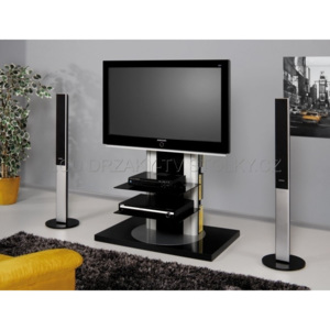 Televízny otočný stojan AMOR (čierny) + DOPRAVA ZADARMO (Moderný televízny stojan v čiernej farbe)