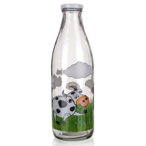 Sklenená fľaša na mlieko 1l D5, BANQUET