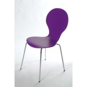 Flower - Jedálenská stolička (fialová)
