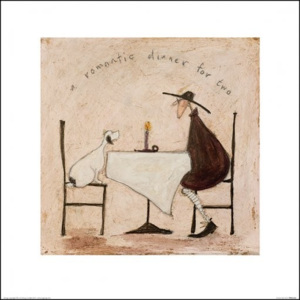 Reprodukcia, Obraz - Sam Toft - A Romantic Dinner For Two, (40 x 40 cm)