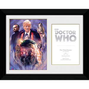 Rámovaný Obraz - Doctor Who - 3rd Doctor Jon Pertwee
