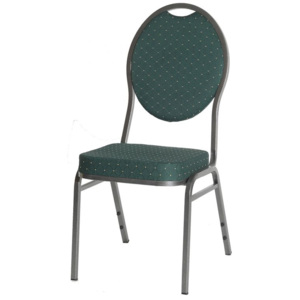 Kvalitná kovová stolička Monza - zelená