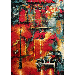 Kusový koberec Moderná abstrakcia červený, Velikosti 160x230cm