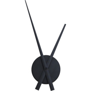 Nástenné hodiny kovové čierne s ručičkami Ø 24,5 cm