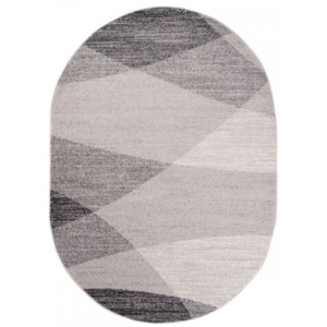 Kusový koberec Ever béžovosivý ovál, Velikosti 140x190cm