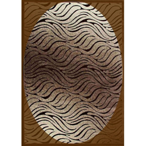 Kusový koberec Merlino hnedý ovál, Velikosti 133x190cm