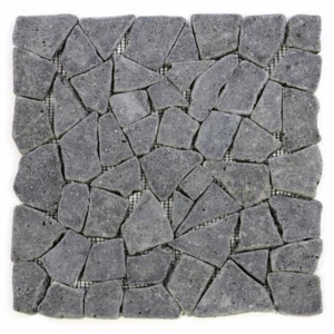 Mozaika Garth z andezitu - tmavo sivý obklad - 1x sieťka