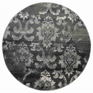 Kusový koberec Rosi antracitový kruh, Velikosti 130x130cm