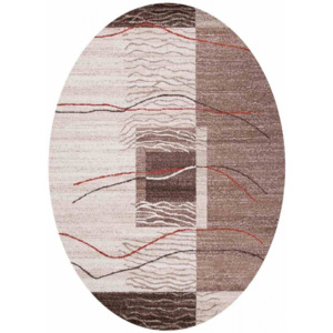 Kusový koberec Feder krémový ovál, Velikosti 80x150cm
