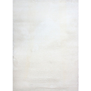 Kusový koberec Shaggy vlas 30 mm Berma biely, Velikosti 60x100cm