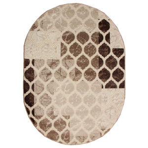 Kusový koberec Roxana béžový ovál, Velikosti 160x220cm
