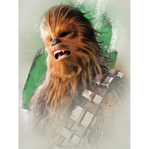 Obraz na plátne Star Wars: Poslední Jediovia - Chewbacca Brushstroke, (60 x 80 cm)